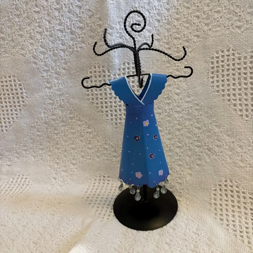 Floral Dress Girl Wire Jewlery Organizer